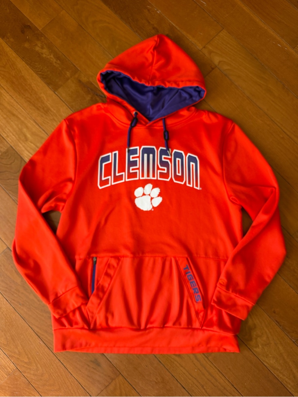 Colosseum Clemson Tigers Men’s Performance Hoodie Orange XL